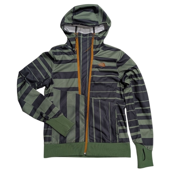 The North Face Thatch Hoodie striped Boyce Green women’s medium *rare* jacket